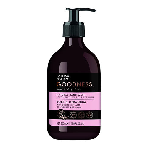 Baylis & Harding Hand Wash (500 ml) | Rose & Geranium fra Baylis & Harding Goodness på Mecindo.dk