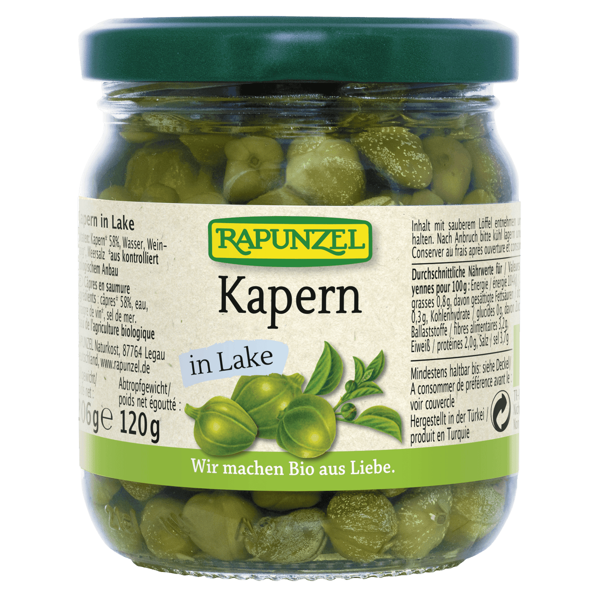 Biogan Økologiske Kapers | 206 g