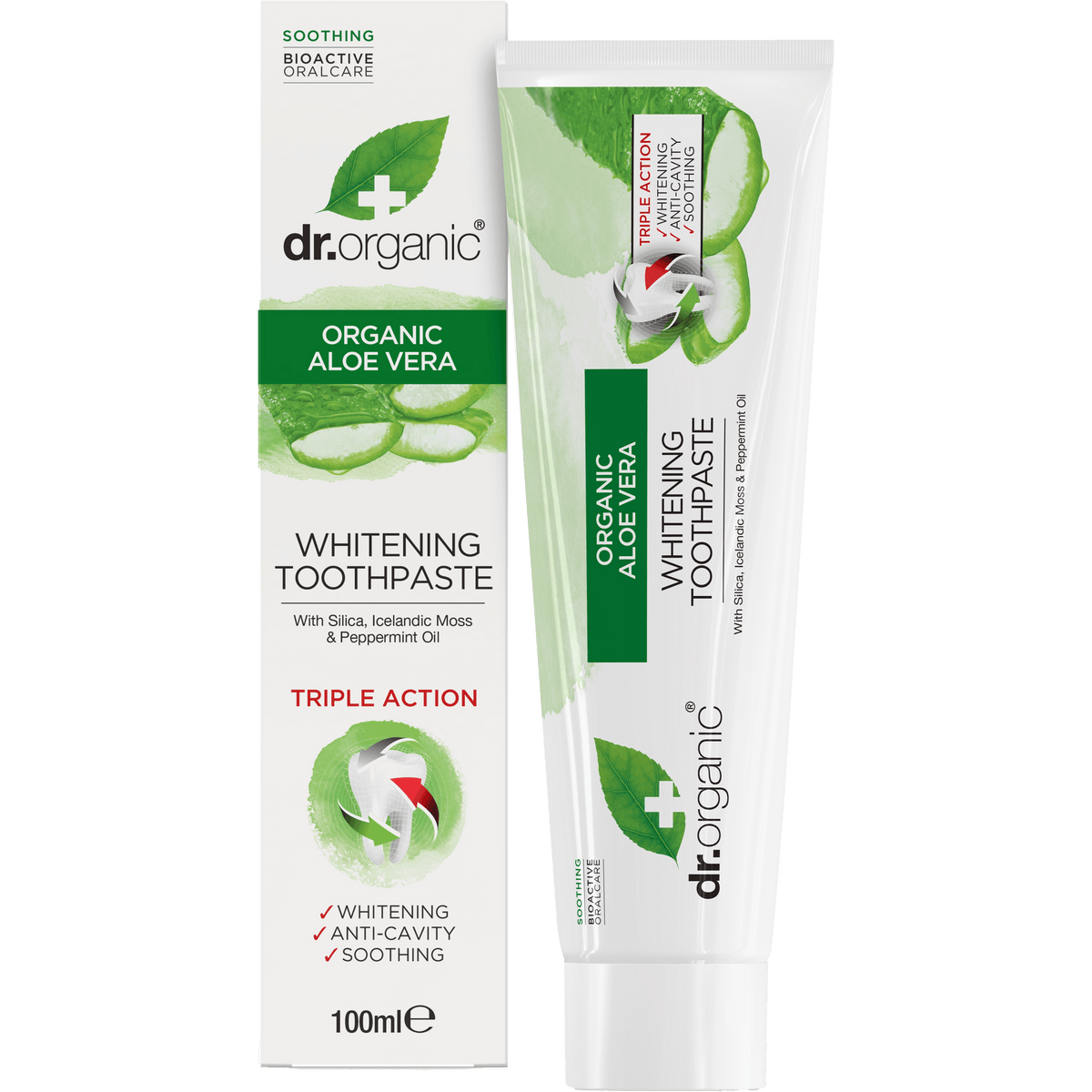 Dr. Organic Tandpasta Aloe Vera | 100 ml fra Dr. Organic på Mecindo.dk