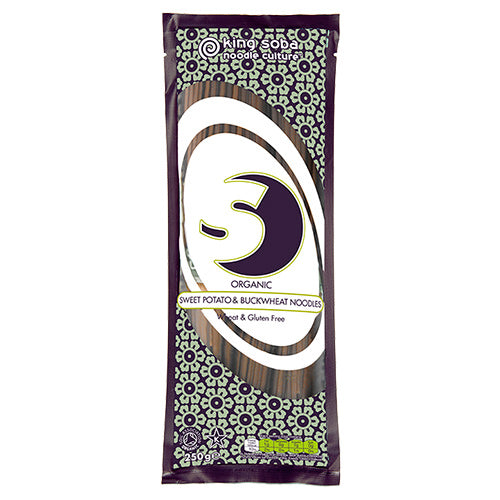 King Soba Sødkartoffel & Boghvede Nudler Økologisk | 250 gr fra King Soba på Mecindo.dk