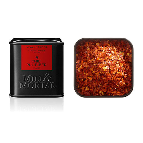 Mill & Mortar Pul Biber Chiliflager Økologisk | 45 gr fra Mill & Mortar på Mecindo.dk