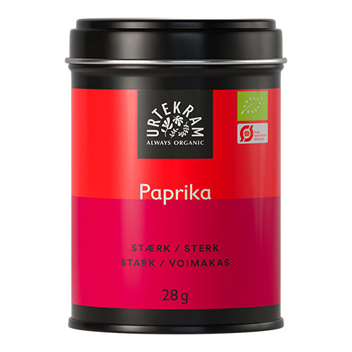 Urtekram Paprika Stærk Økologisk | 28 gr fra Urtekram på Mecindo.dk