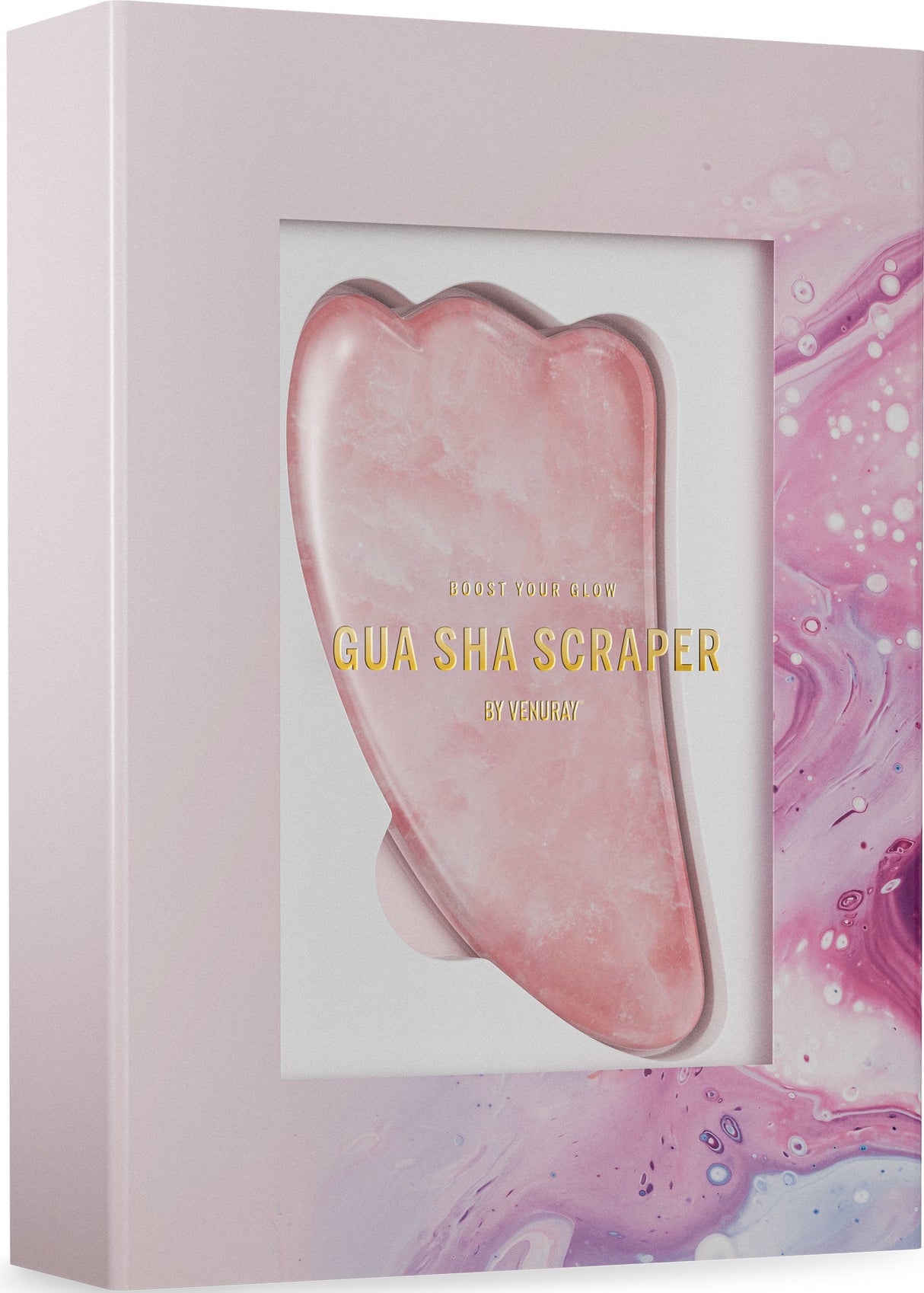 Venuray Gua Sha Sten - Rosa fra Venuray på Mecindo.dk