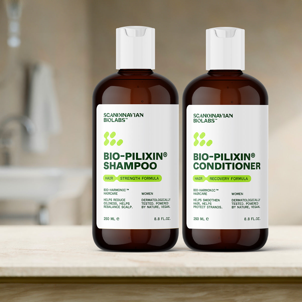 Scandinavian Biolabs Bio-pilixin Shampoo+ For Women | 250 ml fra Scandinavian Biolabs på Mecindo.dk