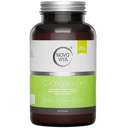 Novo Vita Økologisk C-vitamin | 90 kapsler fra Novo Vita på Mecindo.dk