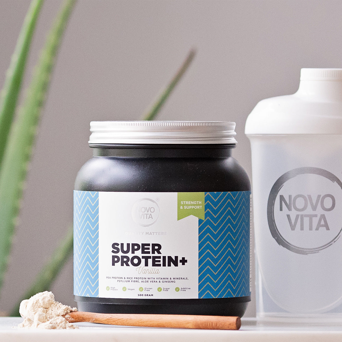 Novo Vita Superprotein+ Vaniljesmag | 500 gr fra Novo Vita på Mecindo.dk