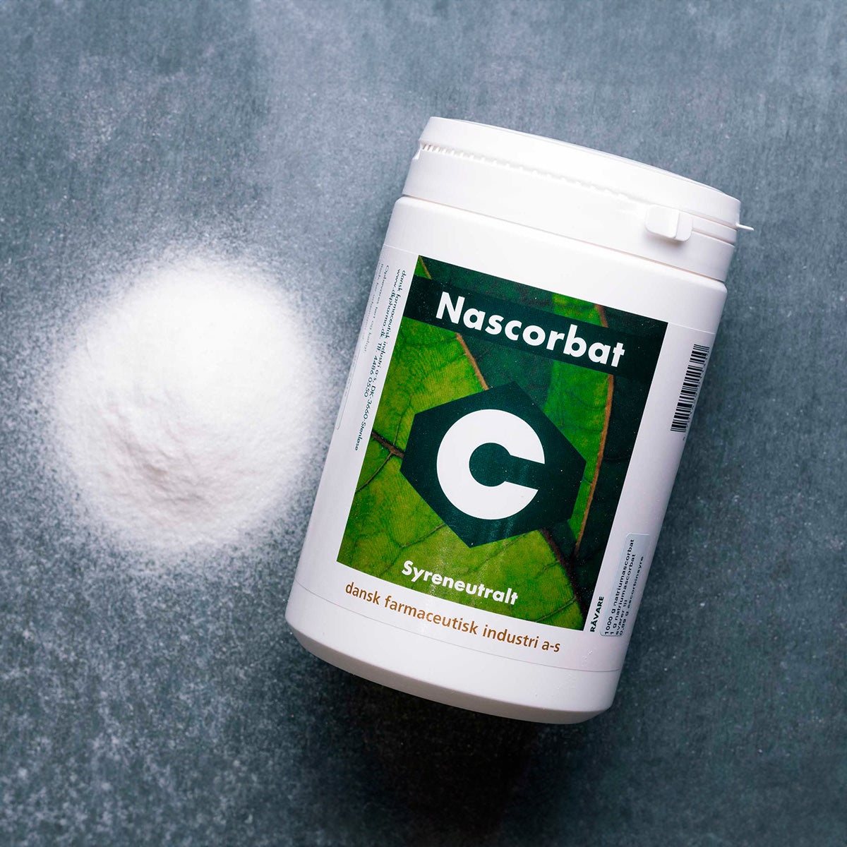 DFI Nascorbat (Syreneut. C-vitamin) | 1 kg fra Grønne dfi vitaminer på Mecindo.dk