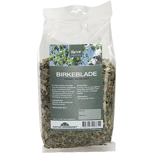 Natur-Drogeriet Tørrede, Skårede Birkeblade | 80 gr fra Natur-Drogeriet på Mecindo.dk