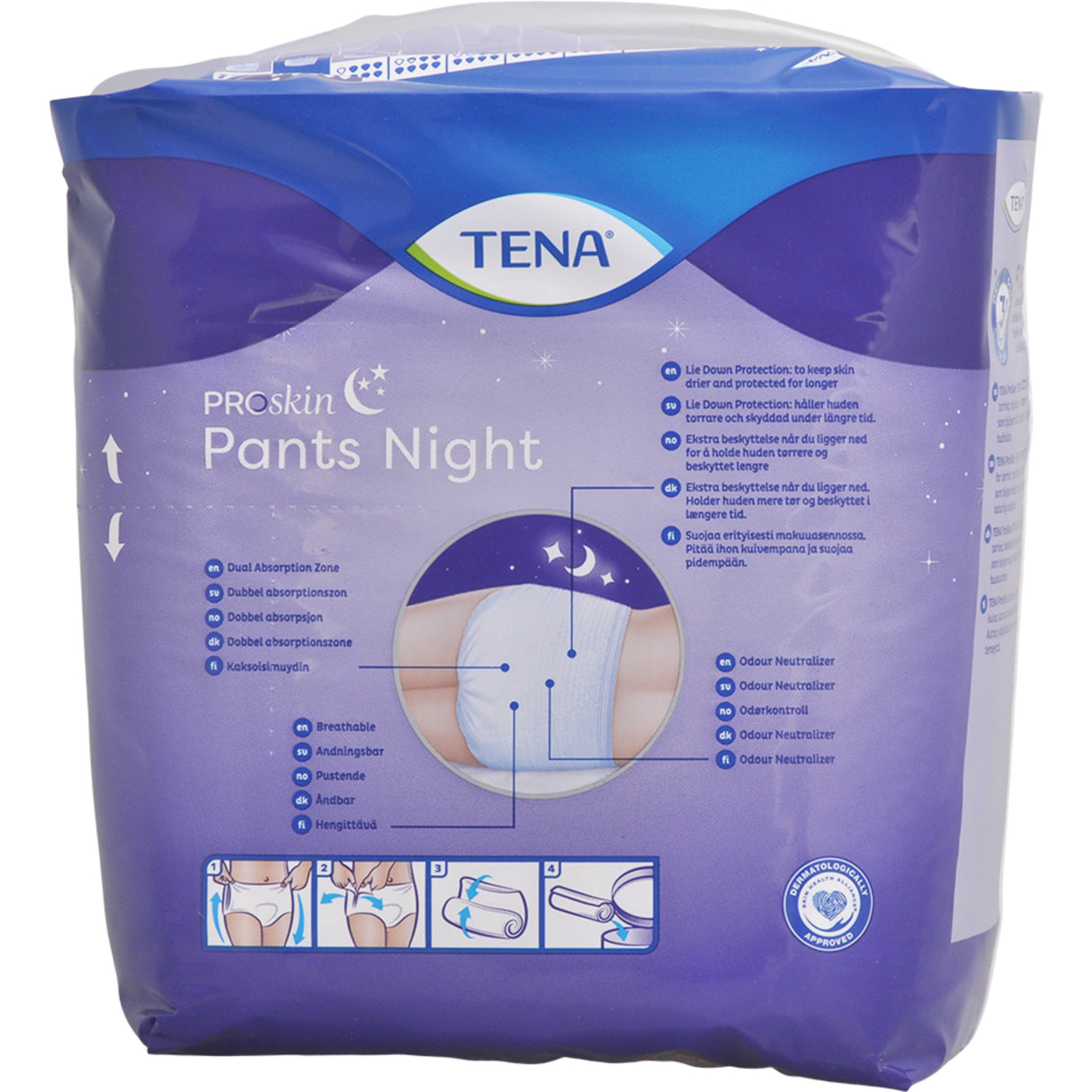 Tena Proskin Pants Night Super | Str.Large fra Tena på Mecindo.dk