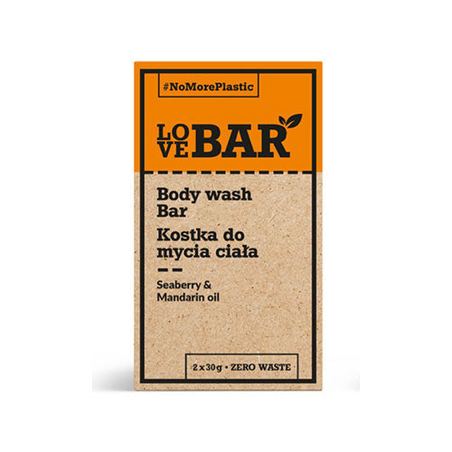 Love Bar Bodywash Bar M. Seaberry & Mandarin Olie | 60 gr fra Love Bar på Mecindo.dk