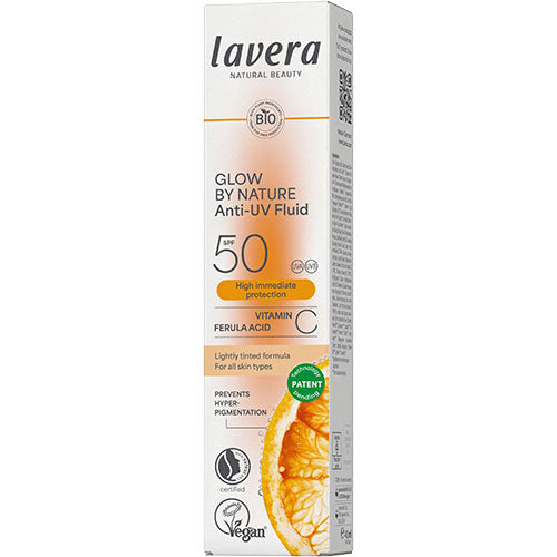 lavera Glow By Nature Anti-uv Fluid Spf50 | 40 ml fra lavera på Mecindo.dk