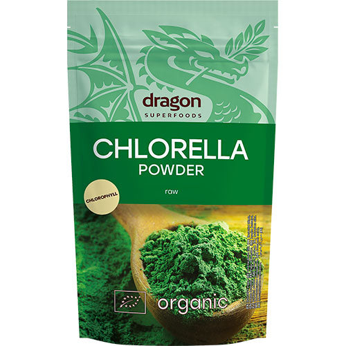 Dragon Superfoods Chlorella Pulver Økologisk | 200 gr fra Dragon Superfoods på Mecindo.dk