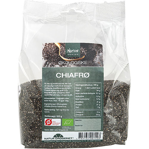 Natur-Drogeriet Chia Frø Økologisk | 500 gr fra Natur-Drogeriet på Mecindo.dk
