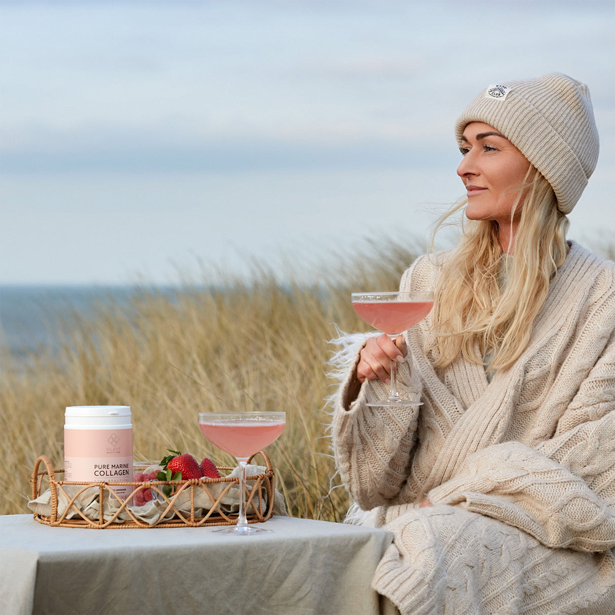 Plent Pure Marine Collagen | Strawberry Lemonade fra Plent på Mecindo.dk