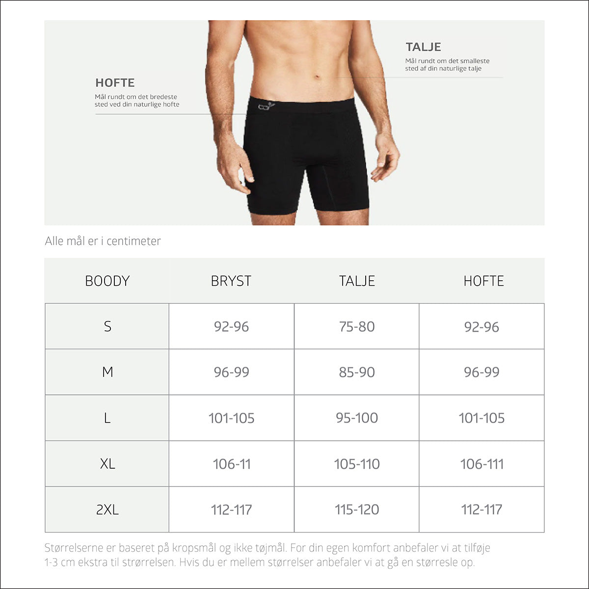 Boody Men´s Everyday Boxers Ash | Str. M fra Boody på Mecindo.dk
