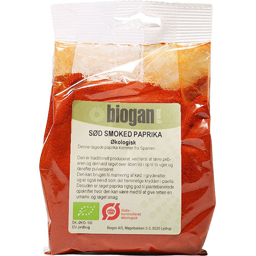 Biogan Sød Røget Paprika Økologisk | 100 gr fra Biogan på Mecindo.dk