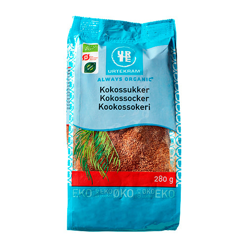 Urtekram Kokossukker Økologisk | 280 gr fra Urtekram på Mecindo.dk