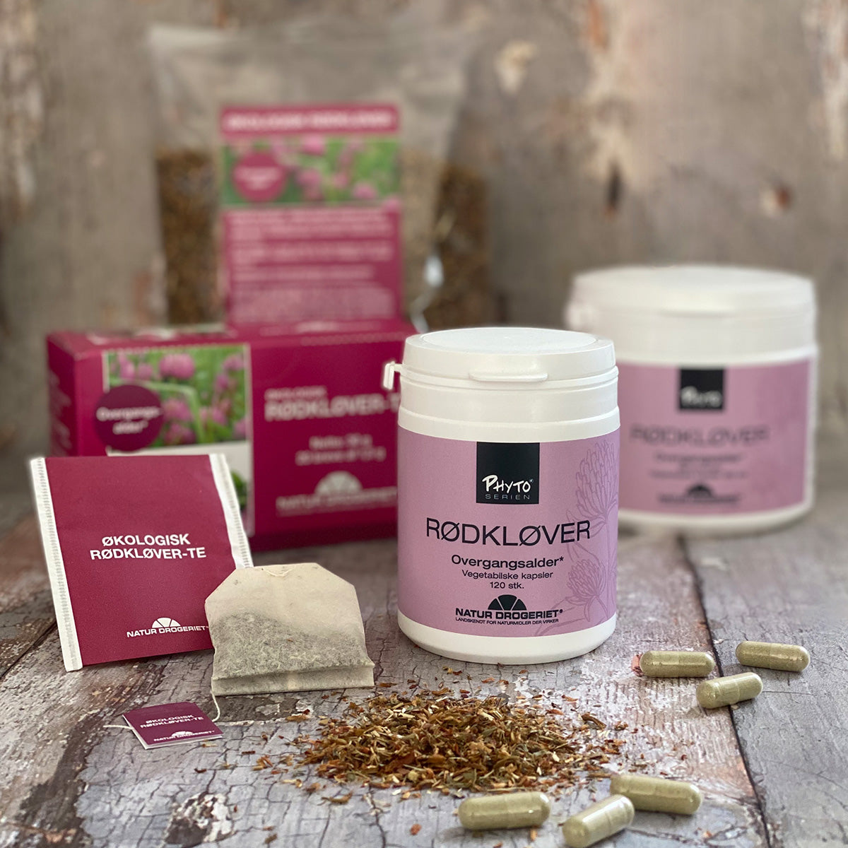 Phyto-serien Rødkløver | 120 kapsler fra Phyto-serien på Mecindo.dk
