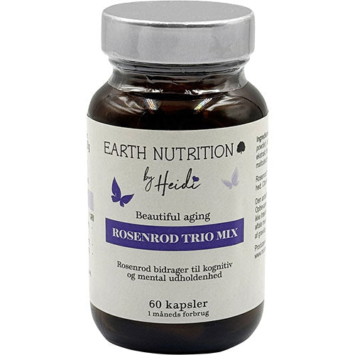 Earth Nutrition Rosenrod Trio Mix | 60 kapsler fra Earth Nutrition på Mecindo.dk