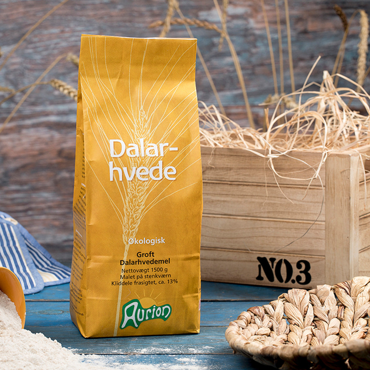 Aurion Groft Dalarhvedemel Økologisk | 1.5 kg fra Aurion på Mecindo.dk