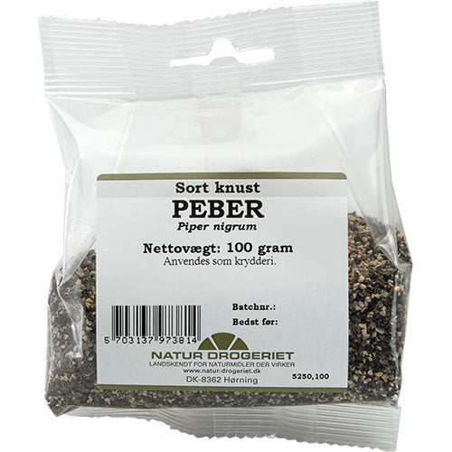 Natur-Drogeriet Peber Sort Knust | 100 gr fra Natur-Drogeriet på Mecindo.dk