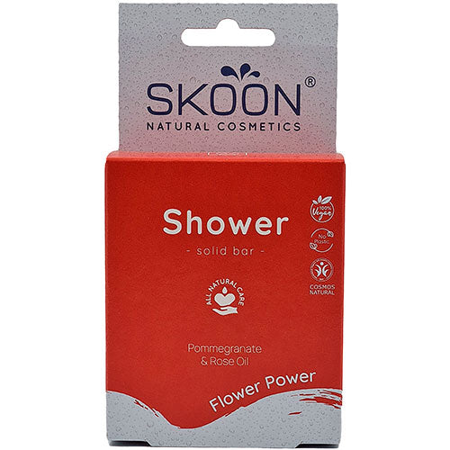 Skoon Solid Shower Bar Flower Power | 90 gr fra Skoon på Mecindo.dk