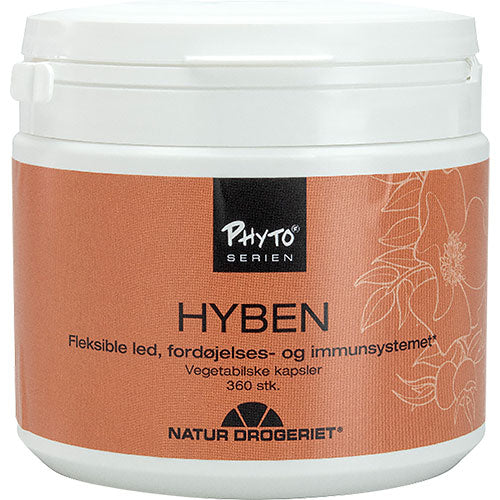 Natur-Drogeriet Hyben 485 Mg | 360 kapsler fra Natur-Drogeriet på Mecindo.dk