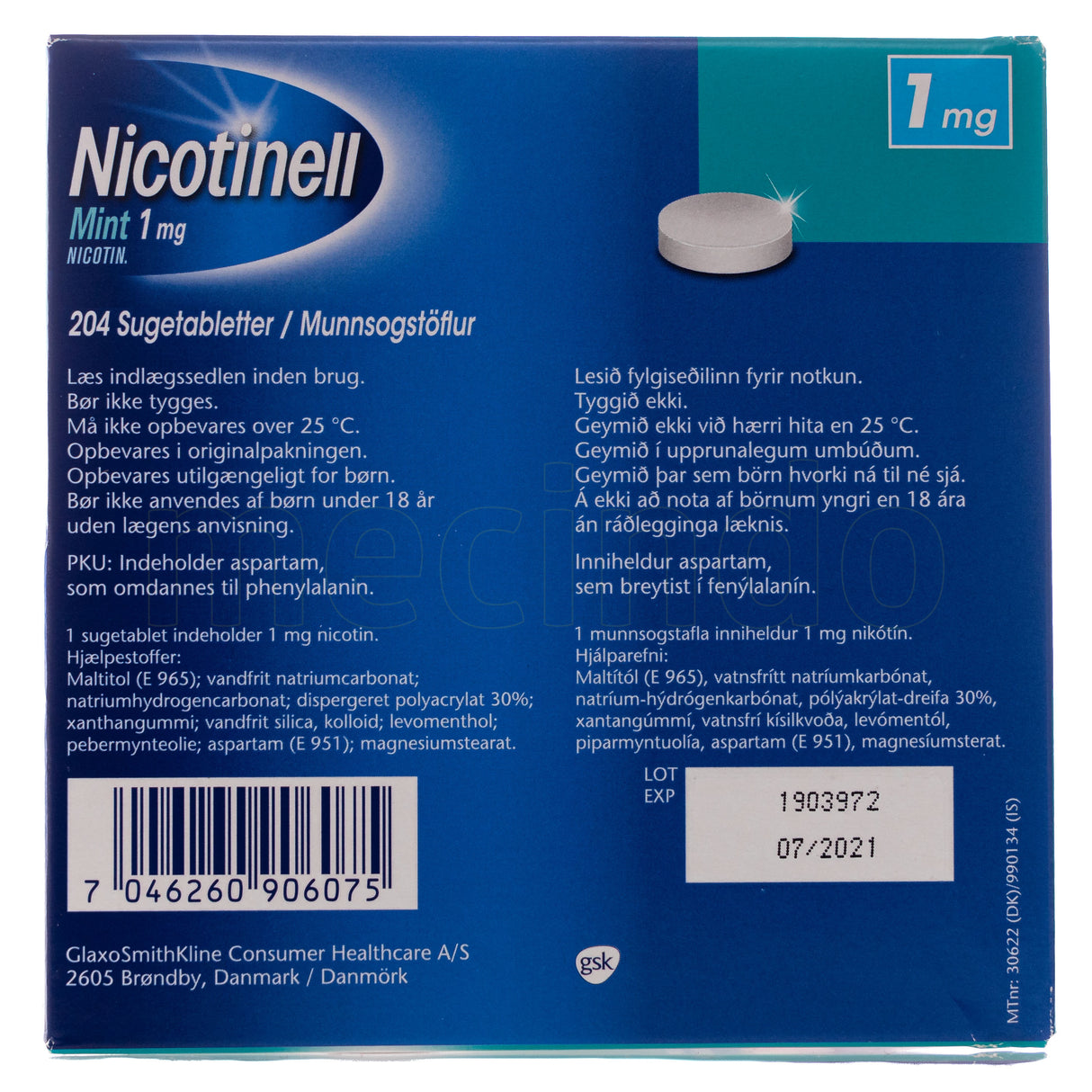 Nicotinell Mint 1 mg