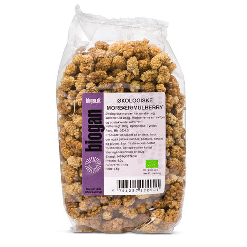 Biogan Økologiske Morbær | 200 gr fra Biogan på Mecindo.dk