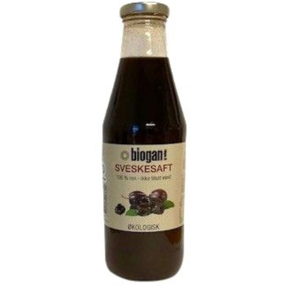 Biogan Sveskesaft 100% Frugt Økologisk | 750 ml