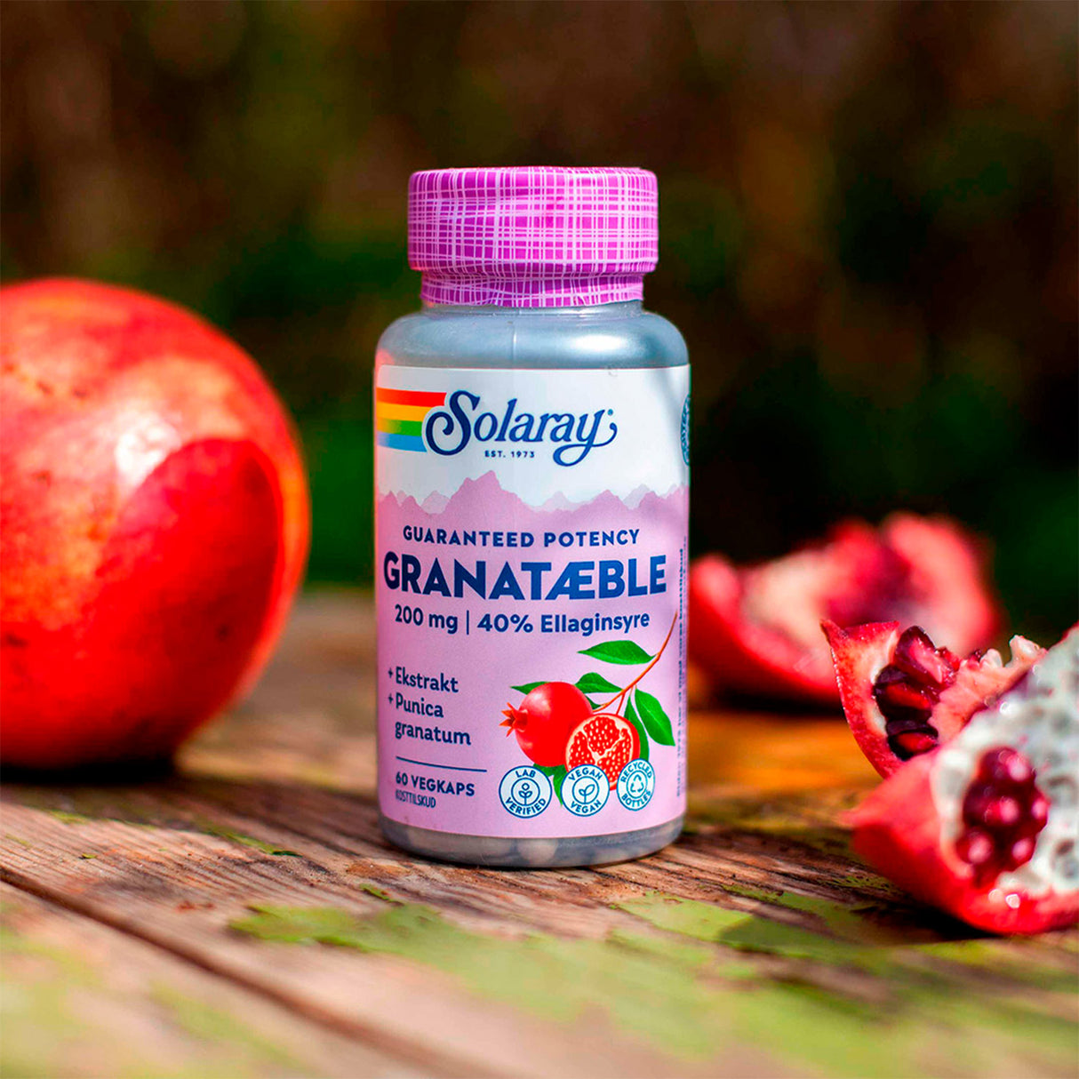Solaray Granatæble | 60 kapsler fra Solaray på Mecindo.dk