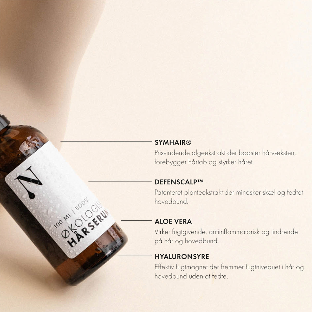 Naturligolie Økologisk Hårserum Boost | 100 ml fra Naturligolie på Mecindo.dk