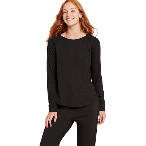 Boody Goodnight Raglan Sleep Top Sort | Str. Xs fra Boody på Mecindo.dk