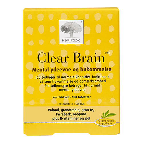 New Nordic Clear Brain | 180 Tabl. fra New Nordic på Mecindo.dk