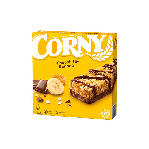 Corny Chocolate-banana 6x25gr fra Corny på Mecindo.dk