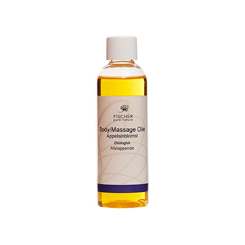 Fischer Pure Nature Massageolie Appelsinblomst Øko | 100 ml fra Fischer Pure Nature på Mecindo.dk