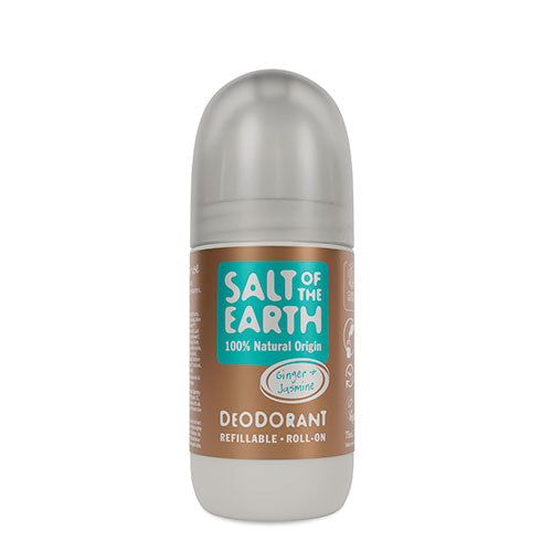 Salt of the earth Roll-on Deo (75 ml) | Ginger & Jasmine fra Salt of the earth på Mecindo.dk
