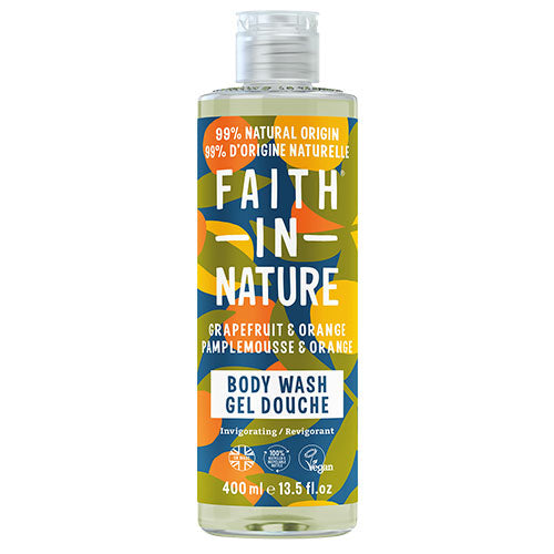 Faith in Nature Grapefruit & Orange Shower Gel & Bath Foam | 400 ml fra Faith in Nature på Mecindo.dk