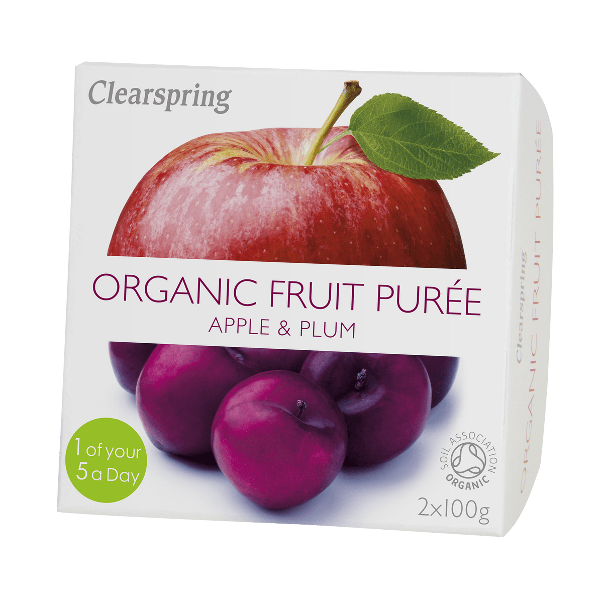 Clearspring Frugtpuré Økologisk 200 g | Æble & Blomme fra Clearspring på Mecindo.dk