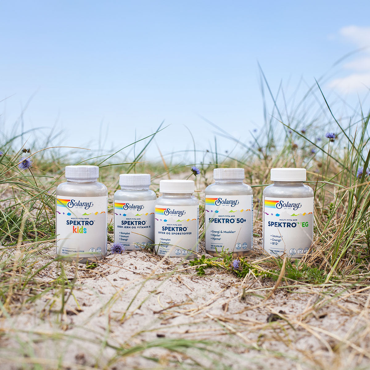 Solaray Spektro Multivitamin M. Jern Og K2 | 200 kapsler fra Solaray på Mecindo.dk