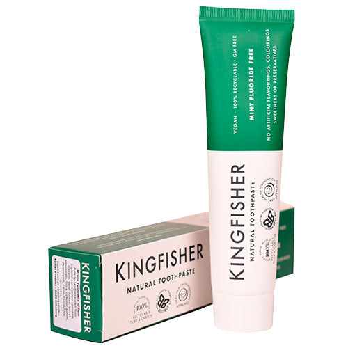 Kingfisher Toothpaste Toothpaste Tandpasta Mynte U. Fluor | 100 ml fra Kingfisher Toothpaste på Mecindo.dk
