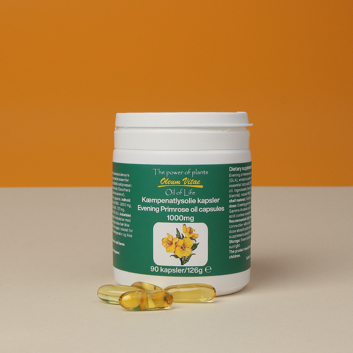 Oil of Life Kæmpenatlysolie | 90 kapsler fra Oil of Life på Mecindo.dk