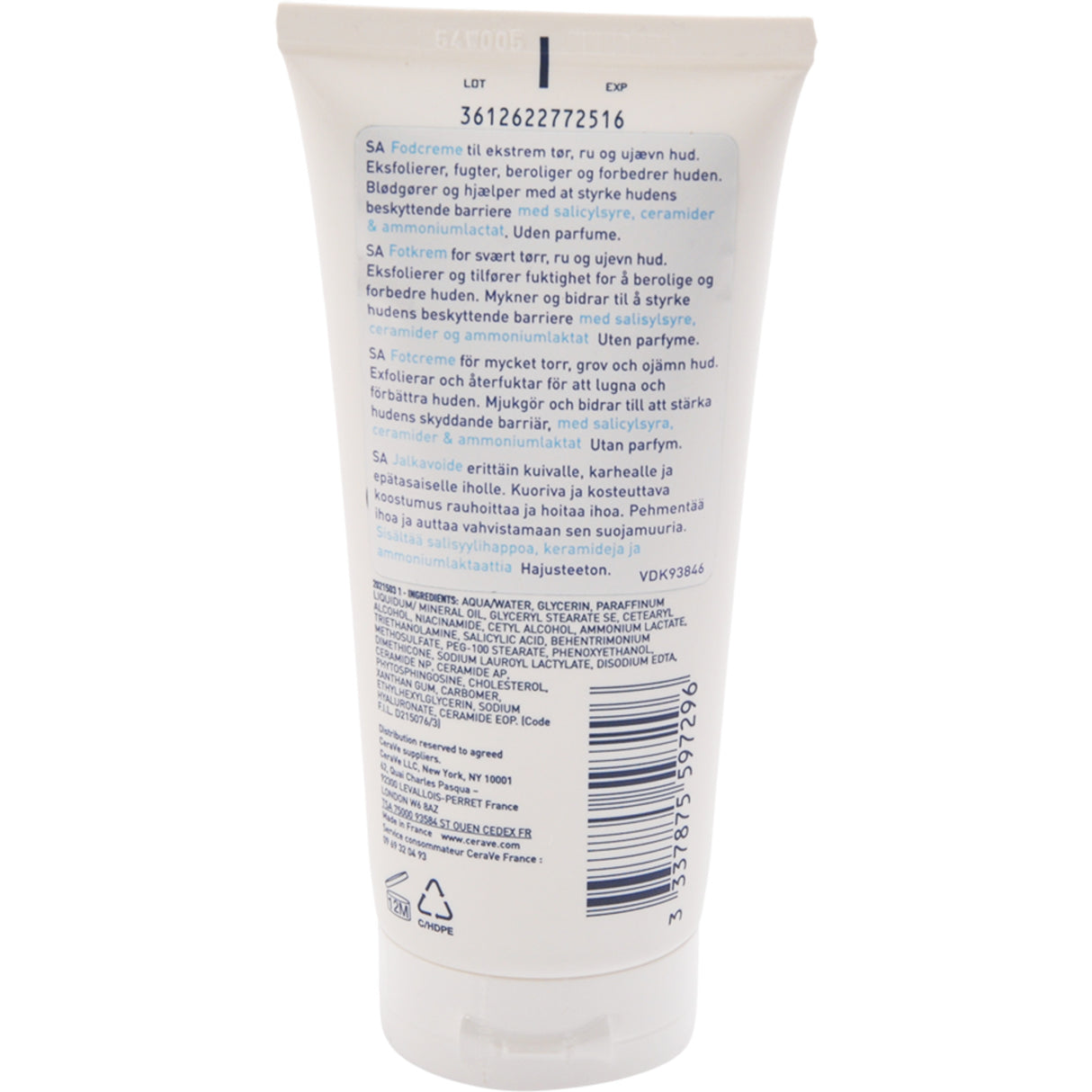CeraVe Sa Renewing Foot Cream | 85 ml fra CeraVe på Mecindo.dk