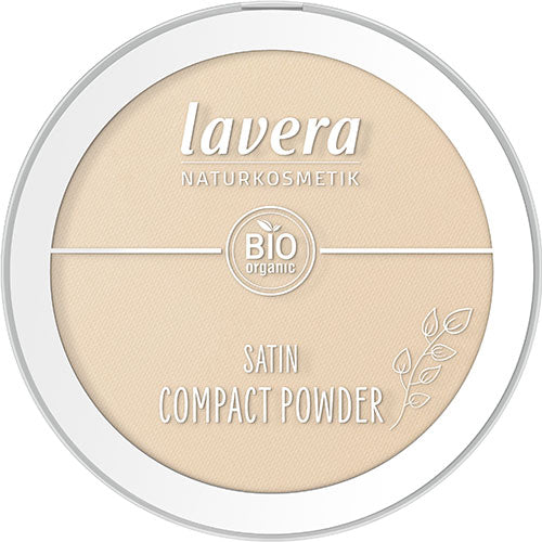 lavera Satin Compact Powder (9.5 gr) | Medium 02 fra lavera på Mecindo.dk