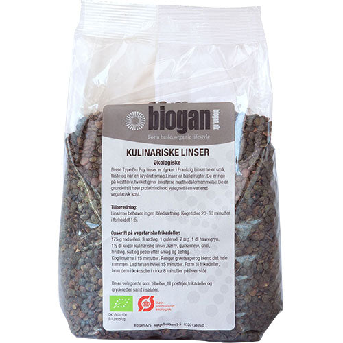 Biogan Økologiske Kulinariske Linser | 750 gr fra Biogan på Mecindo.dk