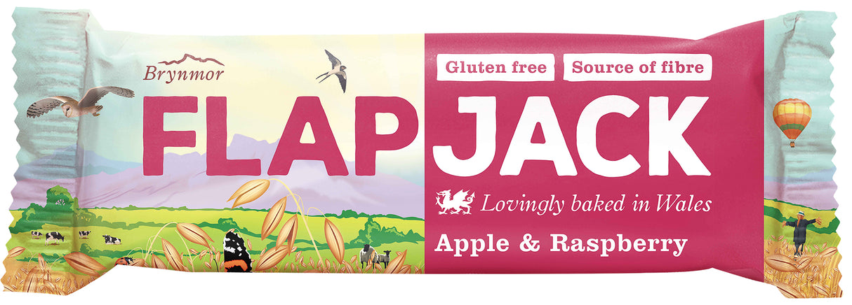 Brynmor Flapjack (80 gr) | Æble Og Hindbær fra Brynmor på Mecindo.dk