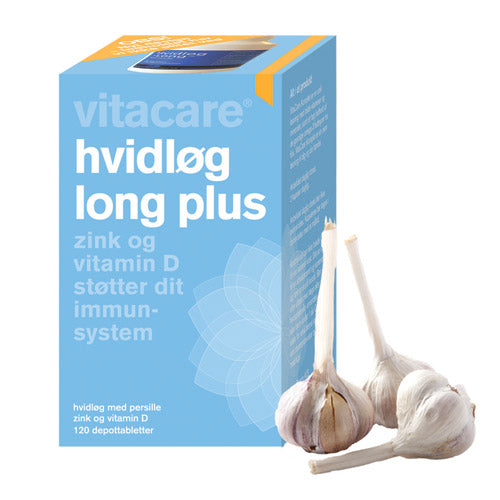 VitaCare Hvidløg Long Plus | 120 Tabl. fra VitaCare på Mecindo.dk
