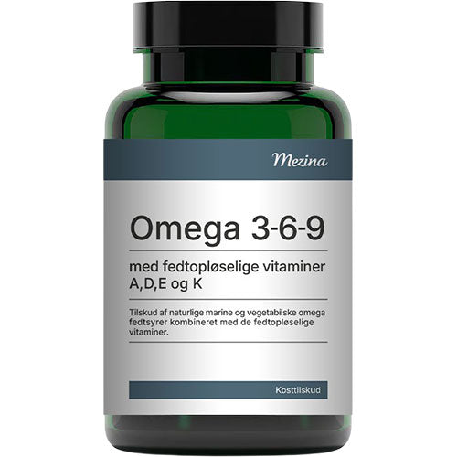 Mezina Omega 3-6-9 med vitamin ADEK | 90 KAP fra Mezina på Mecindo.dk
