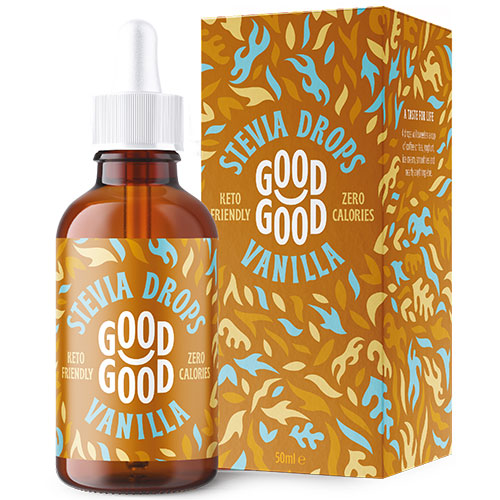 Good Good Stevia Dråber (50 ml) | Vanilje fra Good Good på Mecindo.dk