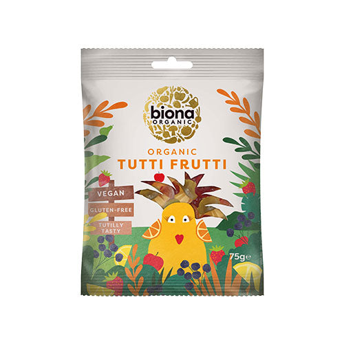 Biona Organic Vingummi Tutti Frutti Økologisk | 75 gr fra Biona Organic på Mecindo.dk